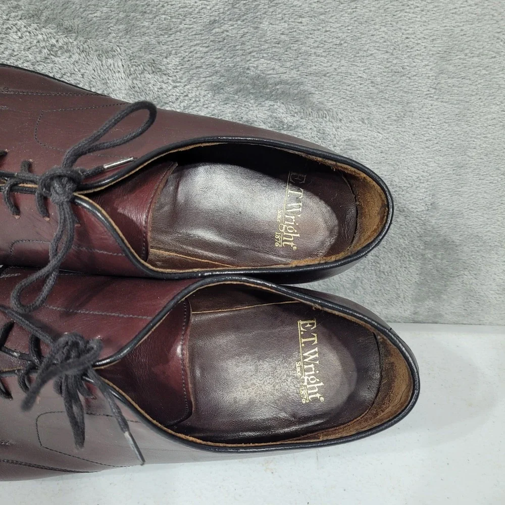 E.T. Wright Oxford Shoes Mens 14 AA Leather Vibram Gumlite 60078A